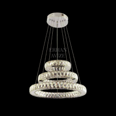 EAPV-104 Kristal Sarkıt Krom LED Avize