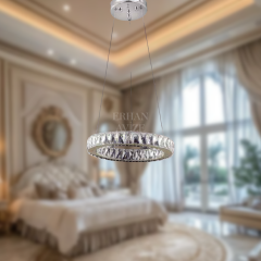 EAPV-103 Kristal Sarkıt Krom LED Avize