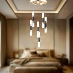 EAPV-148 6’lı Sarkıt Gold LED Avize