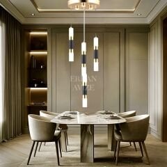 EAPV-148 4’lü Sarkıt Gold-Siyah LED Avize