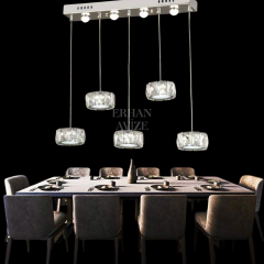 EAPV-109 YM Kristal Sıralı Krom LED Avize