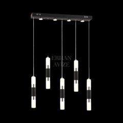 EAPV-148 YM 5’li Sıralı Siyah LED Avize