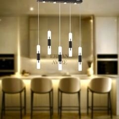 EAPV-148 YM 5’li Sıralı Siyah LED Avize