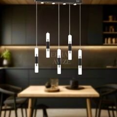 EAPV-148 YM 5’li Sıralı Siyah LED Avize