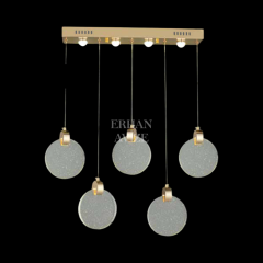 EAPV-123 YM Kristal Sıralı Gold LED Avize