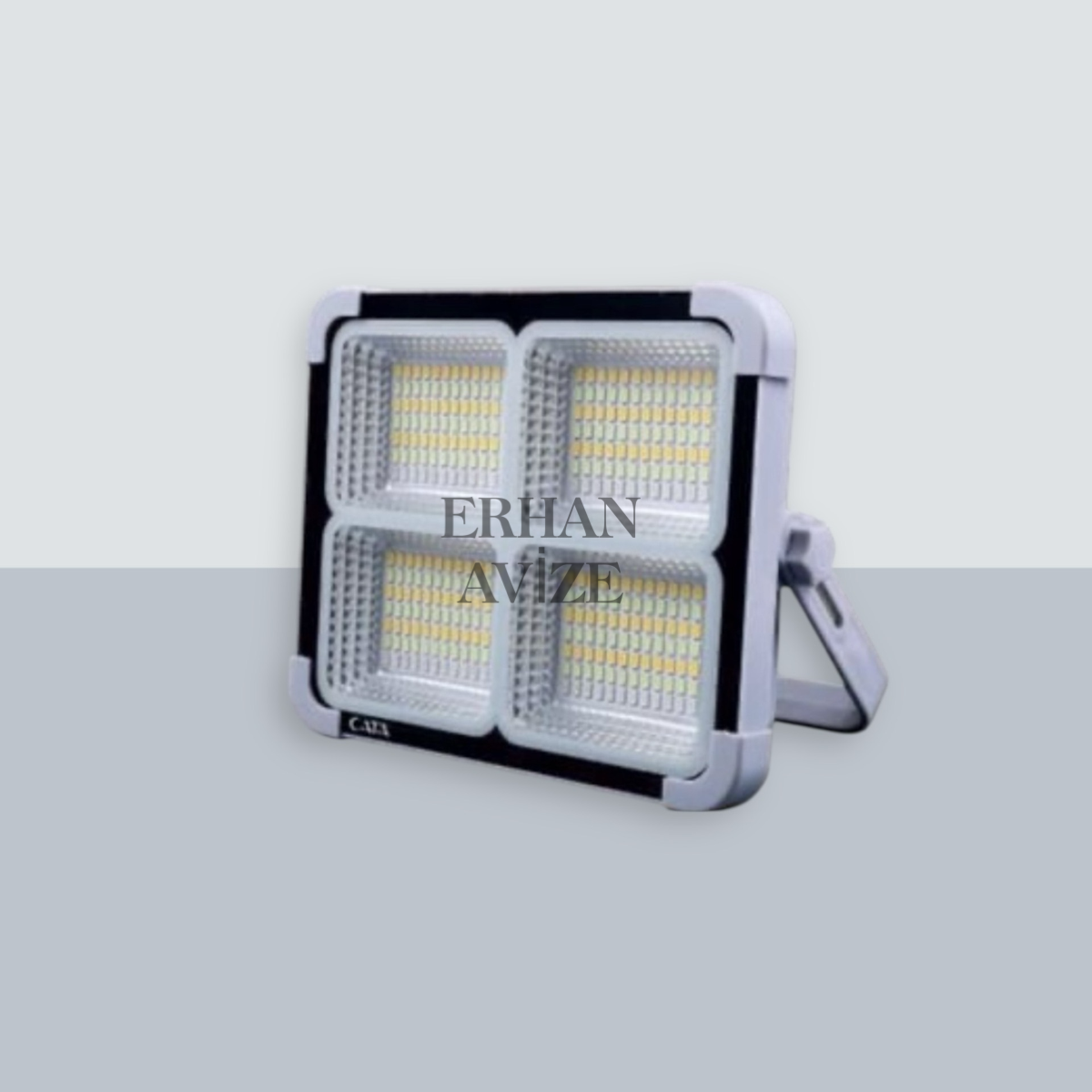 EACT-4698 200W Taşınabilir Şarjlı Solar Projektör (Beyaz Işık,Gün Işığı, Natural Beyaz Işık )