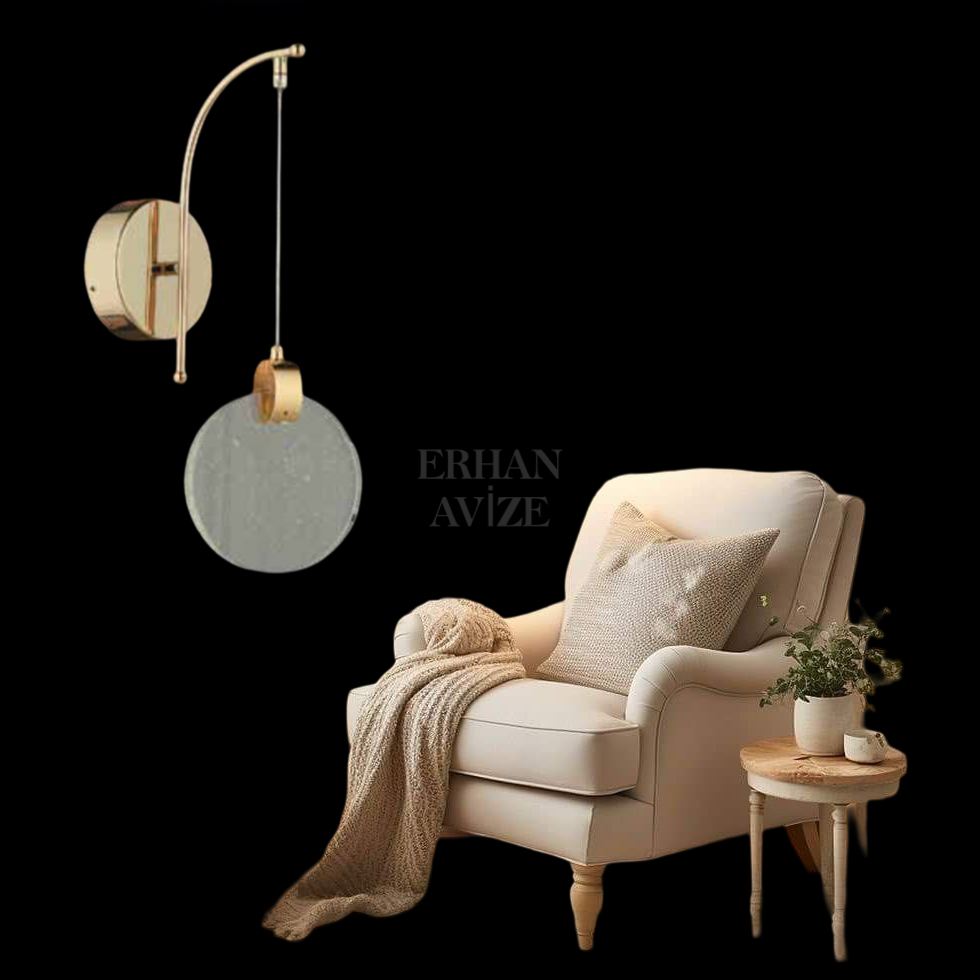 EAPV-123 Kristal Gold LED Aplik