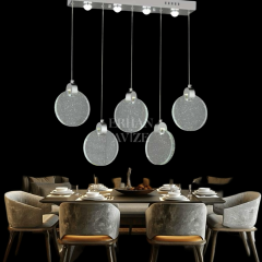 EAPV-123 YM Kristal Sıralı Krom LED Avize