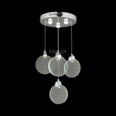 EAPV-123 4’lü Kristal Sarkıt Krom LED Avize