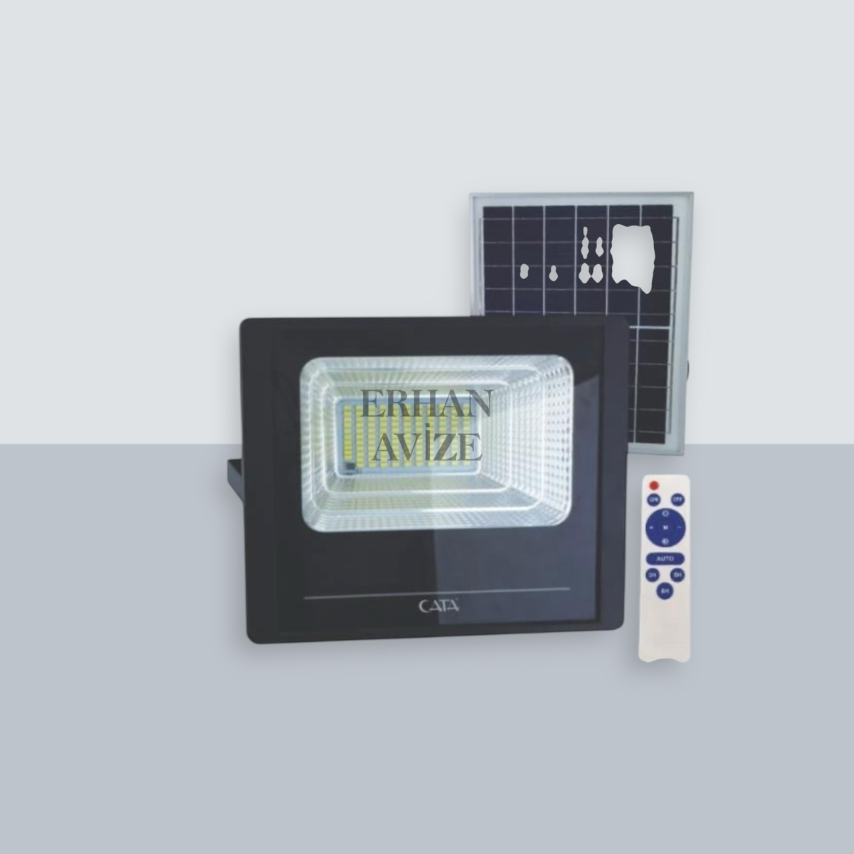 EACT-4648 Uzaktan Kumandalı 100W SOLAR Led Sokak Prjektör Beyaz Işık