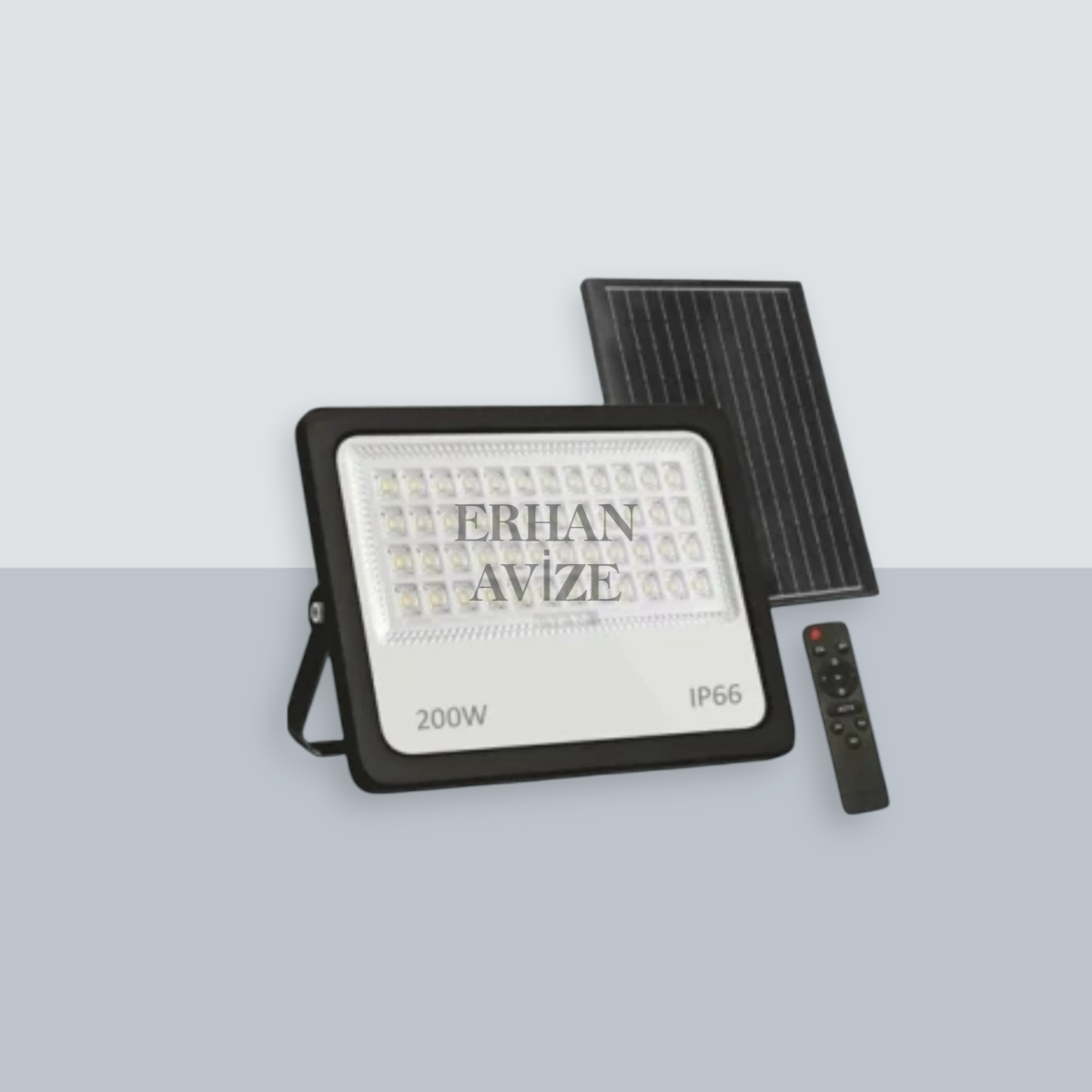 EACT-4649 200W SOLAR Led Sokak Projektör Beyaz Işık