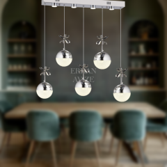 EAAD-43 YM Toplu Sıralı Krom LED Avize