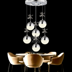 EAAD-43 6’lı Top Sarkıt Krom LED Avize