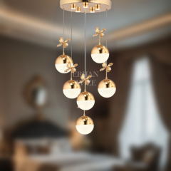 EAAD-43 6’lı Top Sarkıt Gold Avize