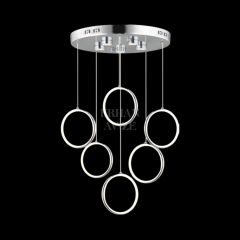 EAAD-121 6’lı Sarkıt Krom LED Avize