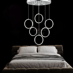 EAAD-121 6’lı Sarkıt Krom LED Avize