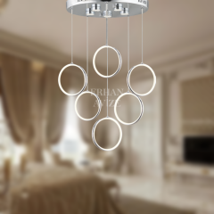 EAAD-121 6’lı Sarkıt Krom LED Avize