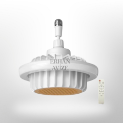 EACT-1160 Kumandalı Güneş Isıtıcılı Fan Led Ampul