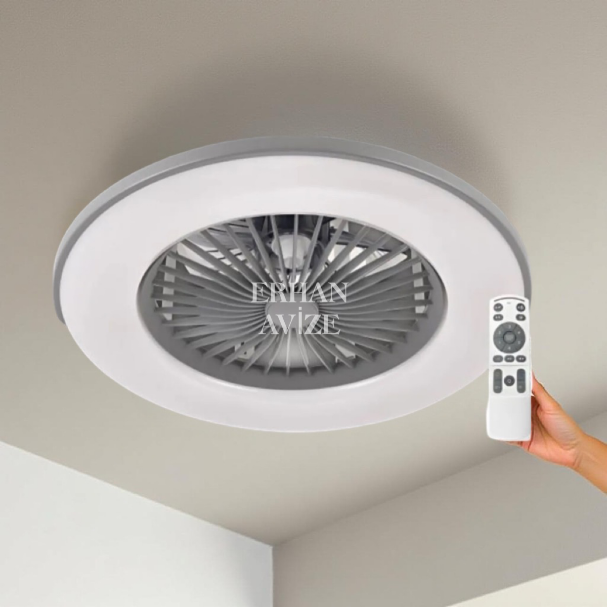 EACT-3011 Kumandalı Yıldız Led Tavan Vantilatör