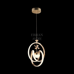 EAAD-39 Tekli Orta Toplu Gold LED Avize
