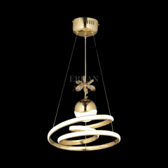 EAAD-27 30’luk Kristal Toplu Gold LED Avize