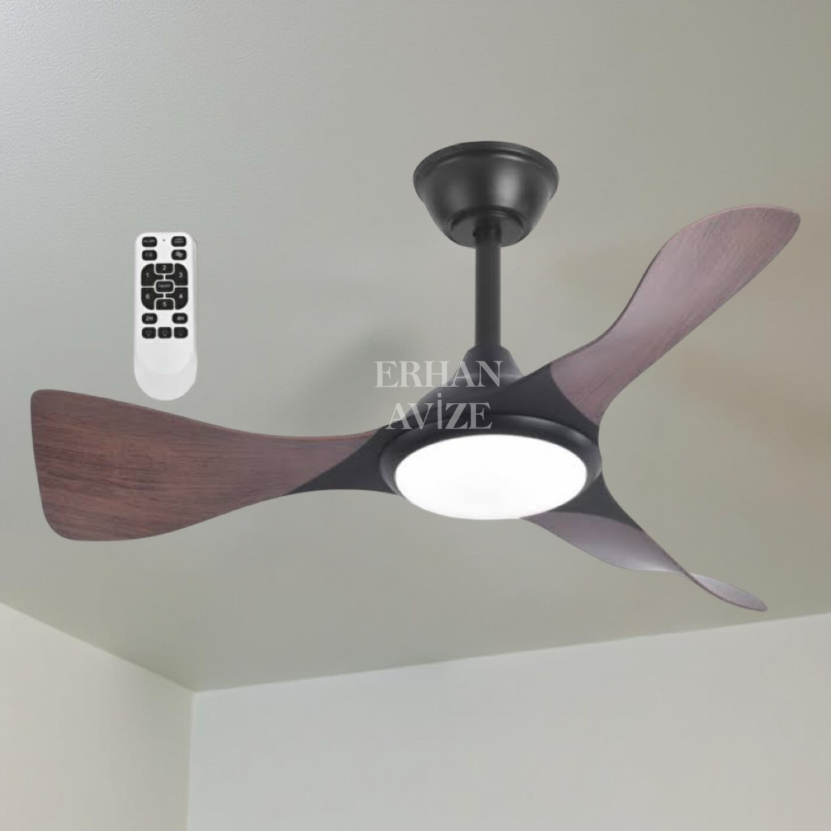 EACT-3002 Kumandalı Bern Ledli Tavan Vantilatörü