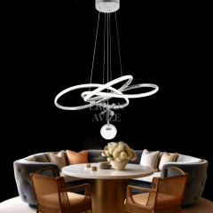 EAAD-68 60’lık Kristal Top Camlı Krom LED Avize