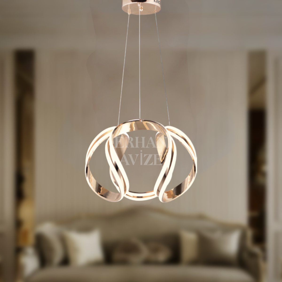 EAAD-58 İkili Gold LED Avize