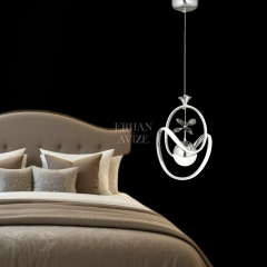 EAAD-31 Tekli Kristal Krom LED Avize