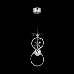 EAAD-16 Tekli Kristal Krom LED Avize