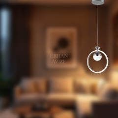 EAAD-103 Tekli Krom LED Avize