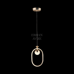 EAAD-102 Tekli Gold LED Avize