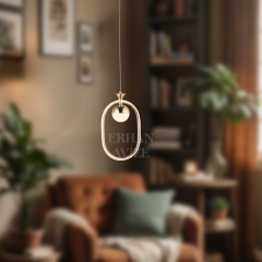 EAAD-102 Tekli Gold LED Avize