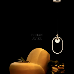 EAAD-102 Tekli Gold LED Avize