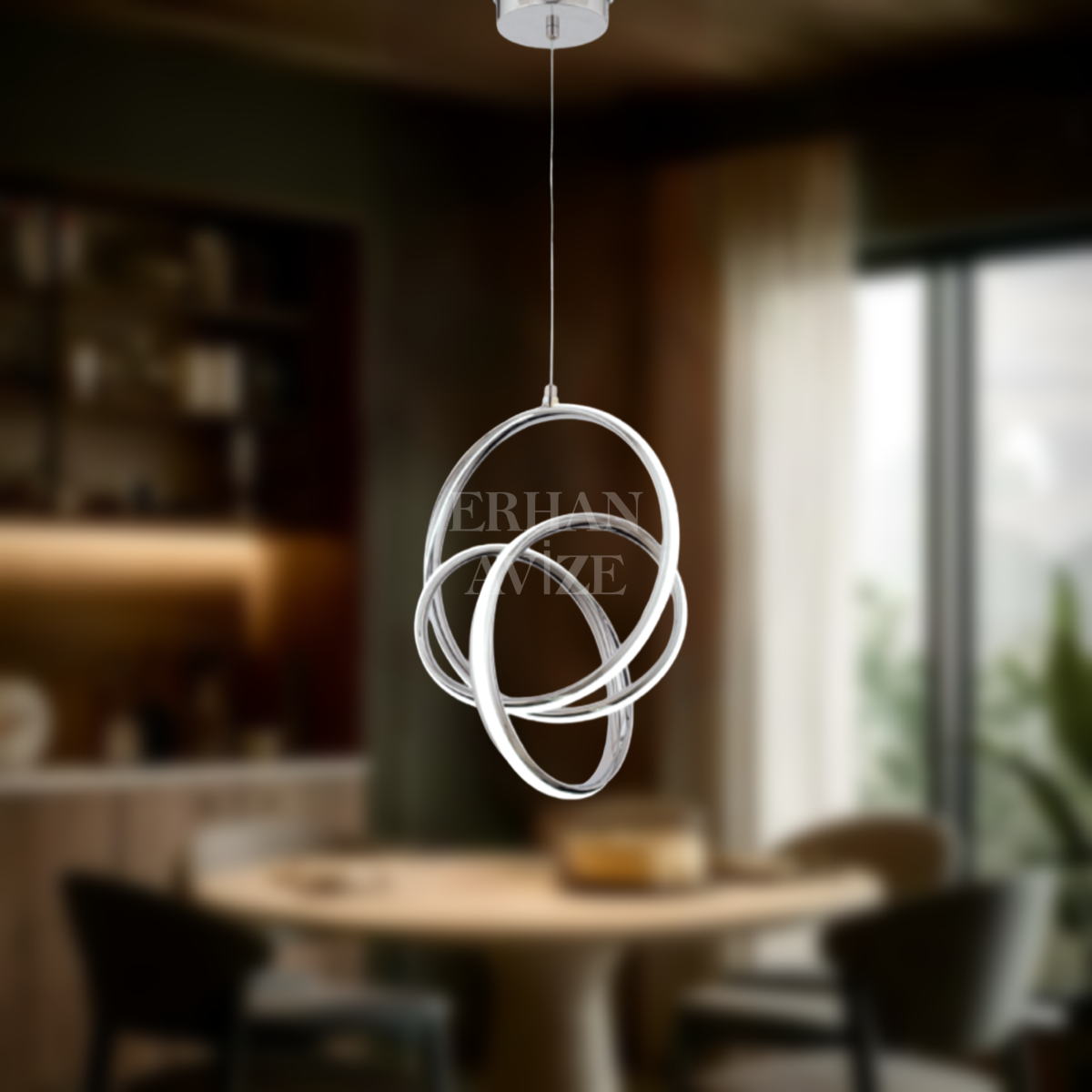 EAAD-39 Sarkıt Krom LED Avize