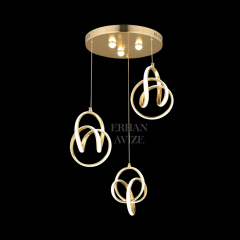 EAAD-39 3’lü Sarkıt Gold LED Avize