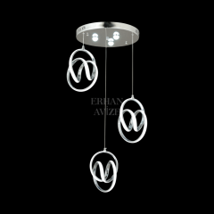 EAAD-39 3’lü Sarkıt Krom LED Avize