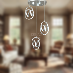 EAAD-39 3’lü Sarkıt Krom LED Avize