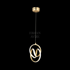 EAAD-39 Tekli Gold LED Avize