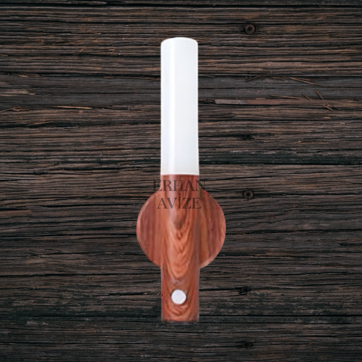 EACT-5250 1W Kumru Ahşap Renk Şarjlı LED Duvar Aplik Günışığı