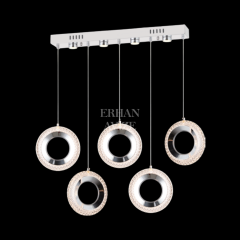 EASD-231 YM 5’li Sıralı Krom LED Avize