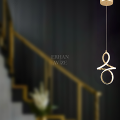 EASD-06 Tekli Gold LED Avize