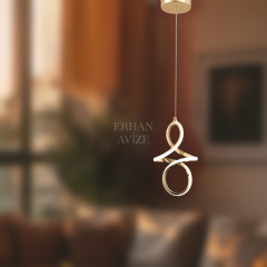 EASD-06 Tekli Gold LED Avize