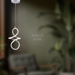 EASD-06 Tekli Krom LED Avize