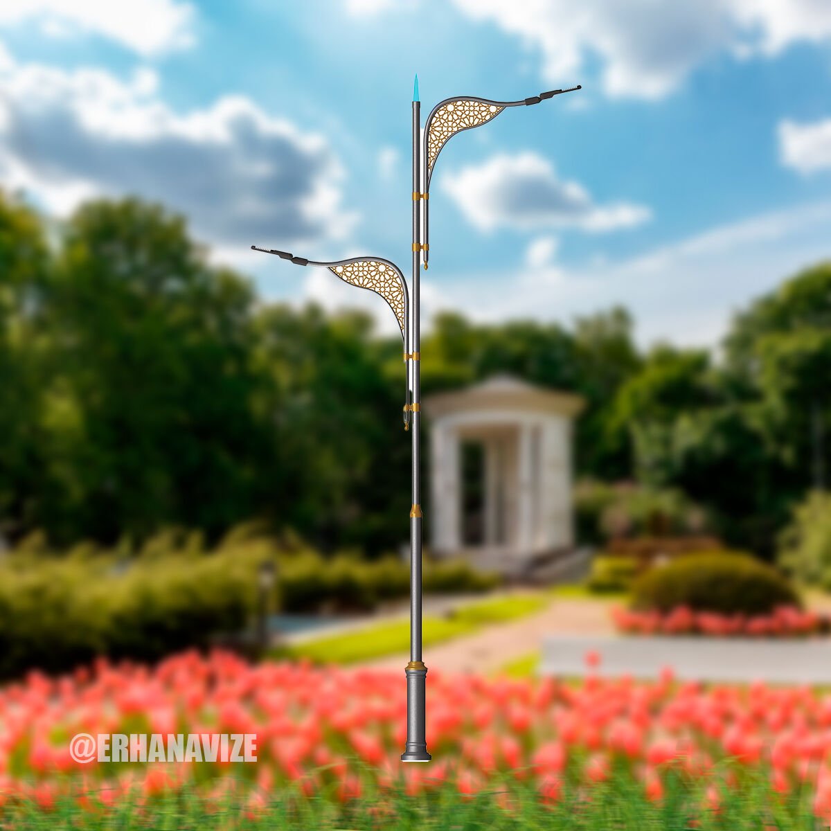 EAŞA-013 Dekoratif  Yol Aydınlatma Direği