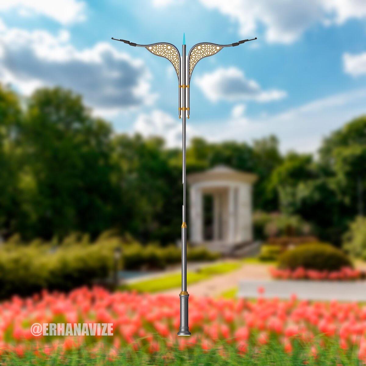 EAŞA-014 Dekoratif  Yol Aydınlatma Direği