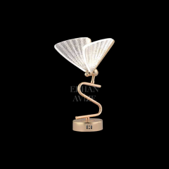 EAAD-82 Kristal Gold Kasa Kelebek Abajur