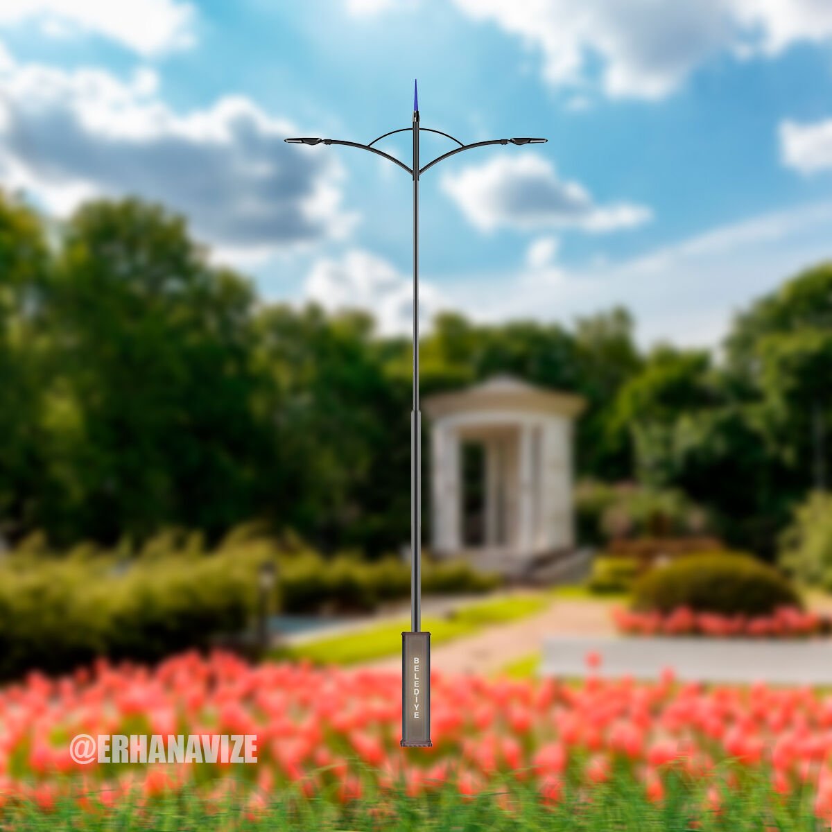 EAŞA-017 Dekoratif  Yol Aydınlatma Direği