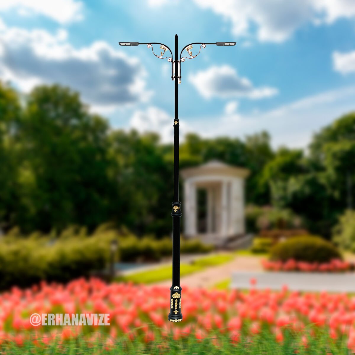 EAŞA-018 Dekoratif  Yol Aydınlatma Direği