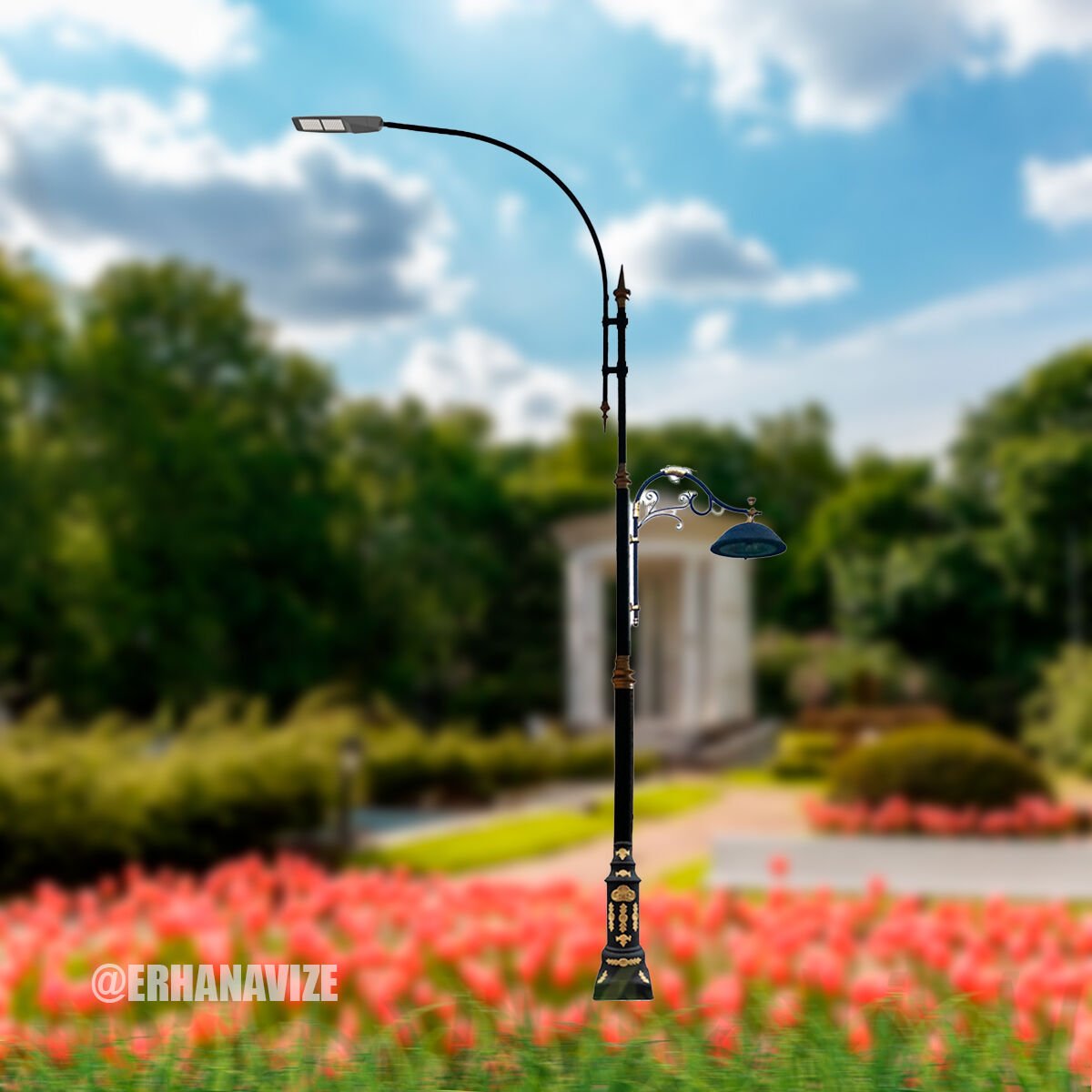 EAŞA-019 Dekoratif  Yol Aydınlatma Direği